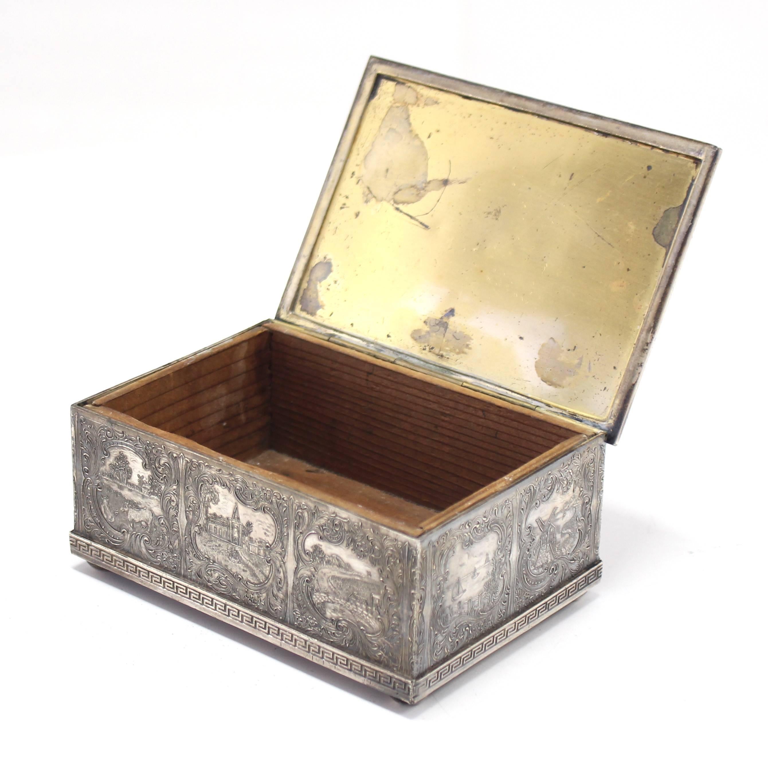 Very nice numbered and signed jewelry or tea caddie box.