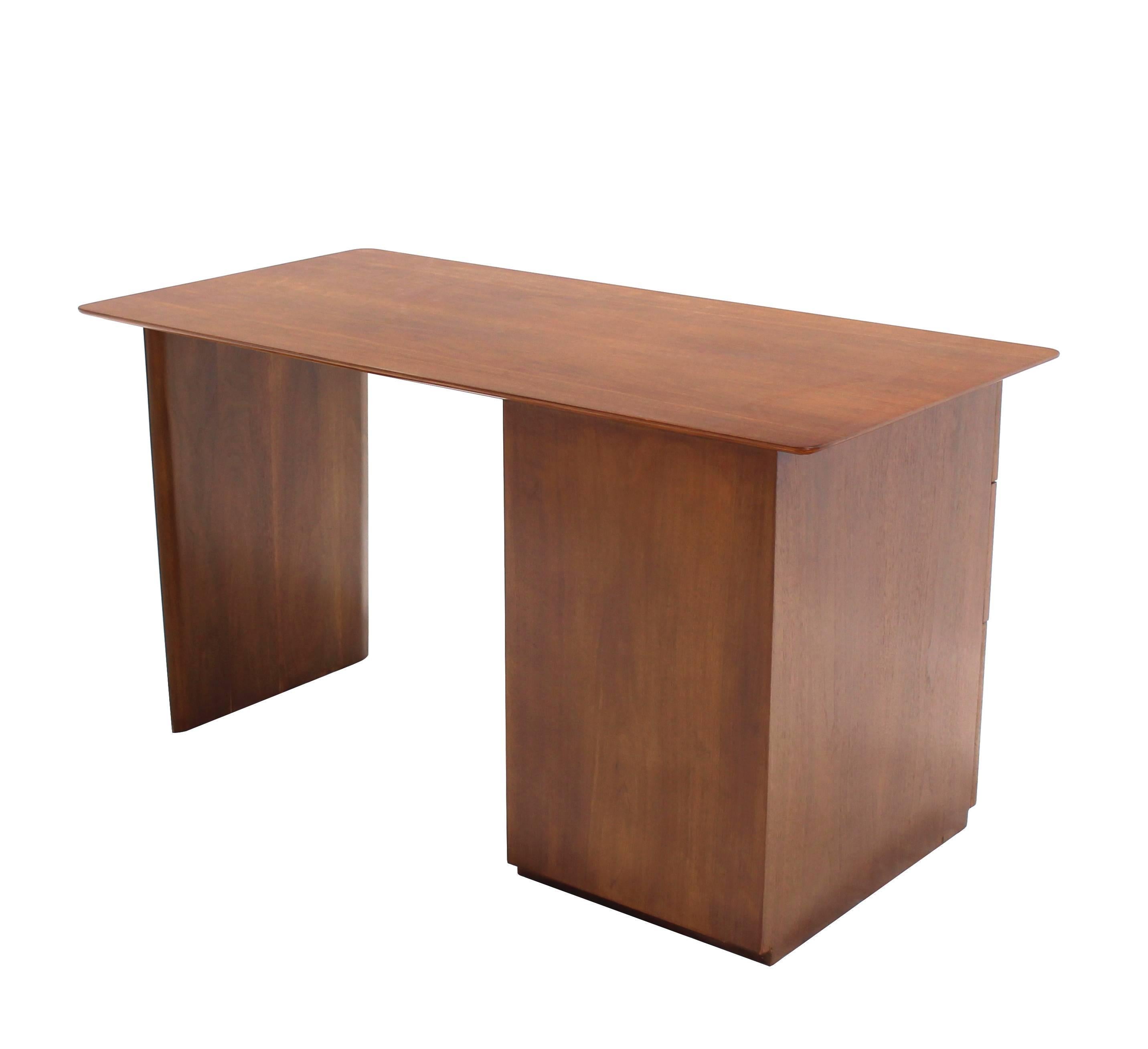 Robs john Gibbings Walnut Single Pedestal Desk with Three Drawers 1