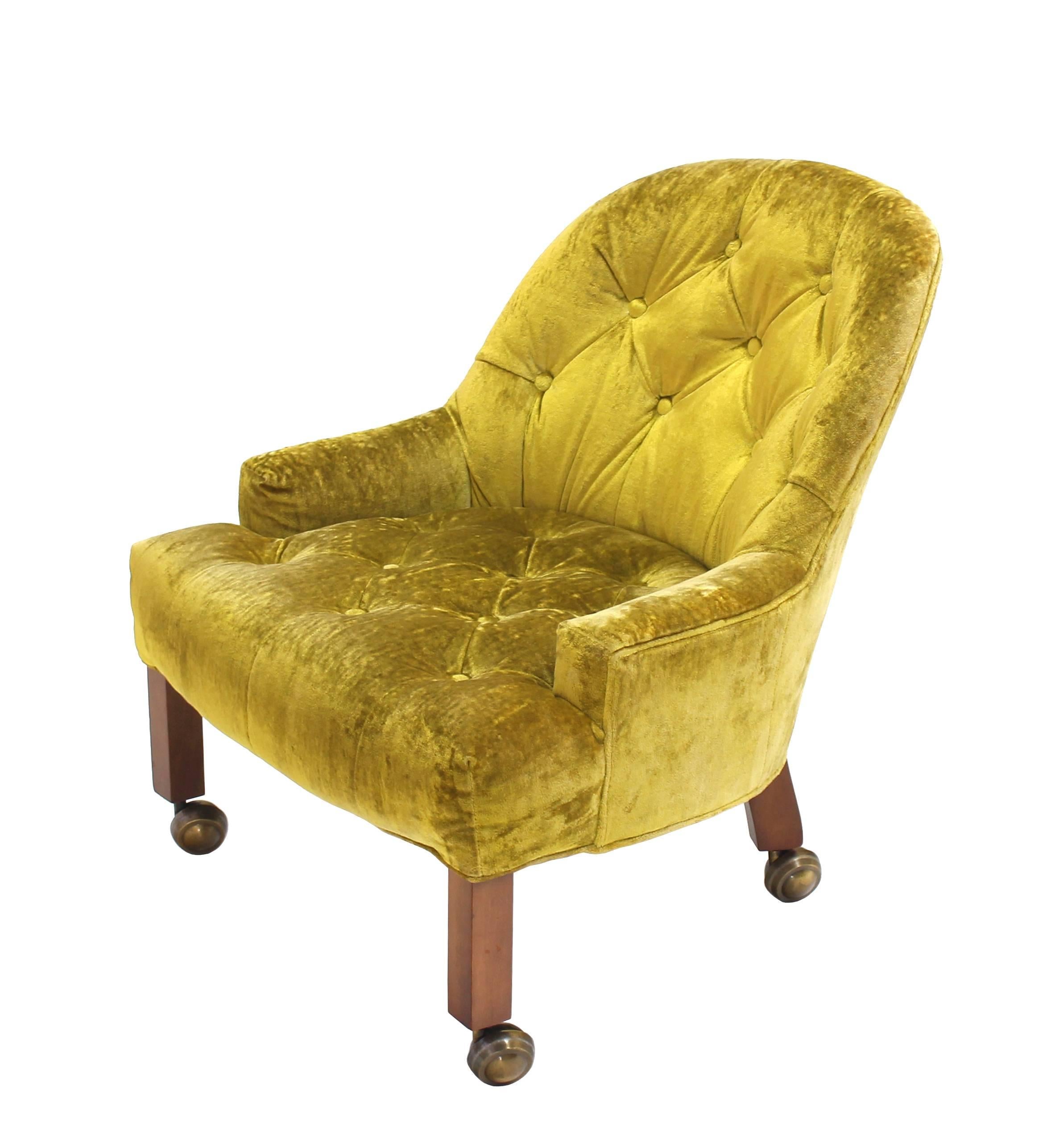 gold upholstered chair