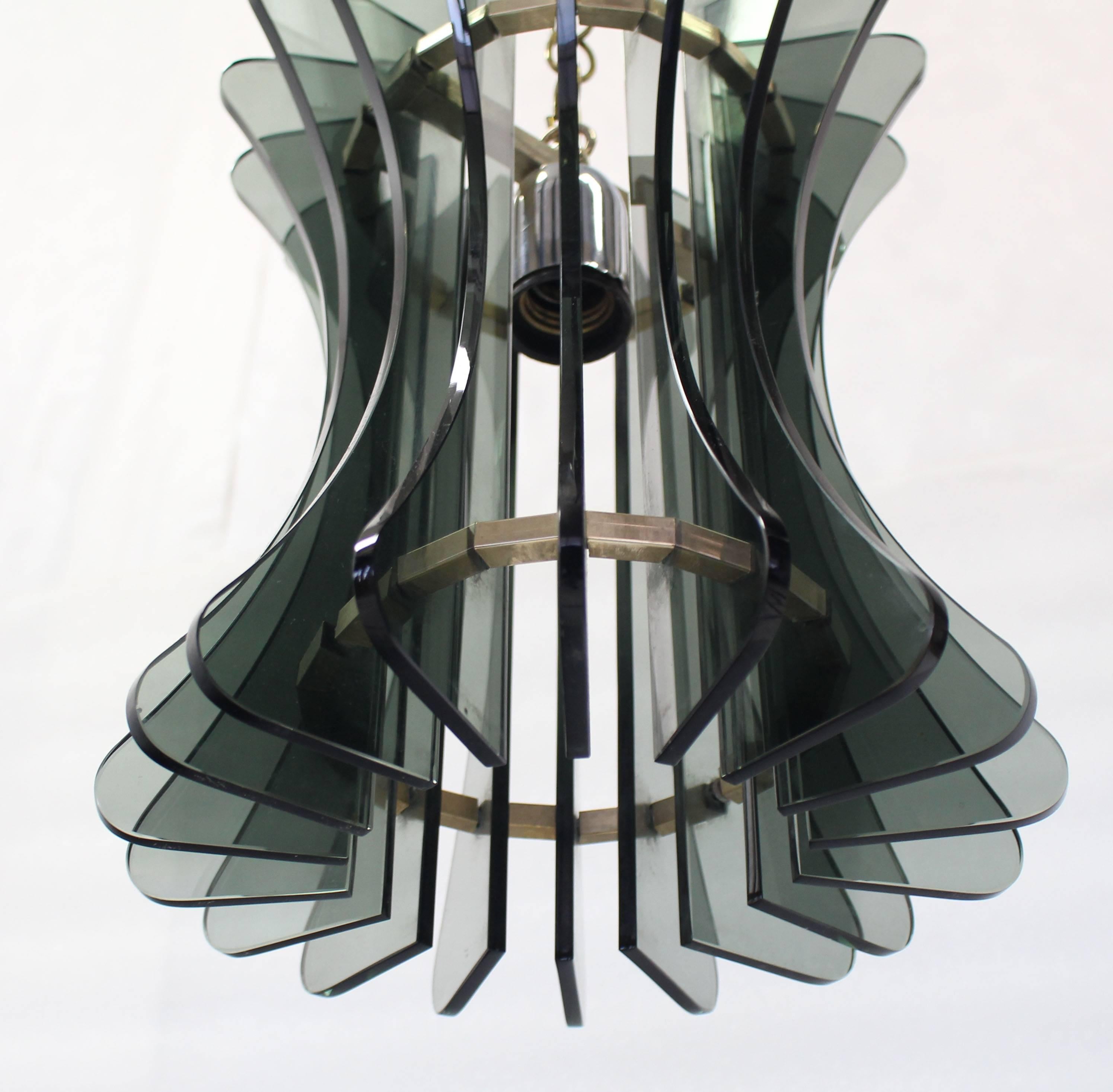 Veca Italian Mid-Century Modern Pendant Light Fixture Chandelier For Sale 2