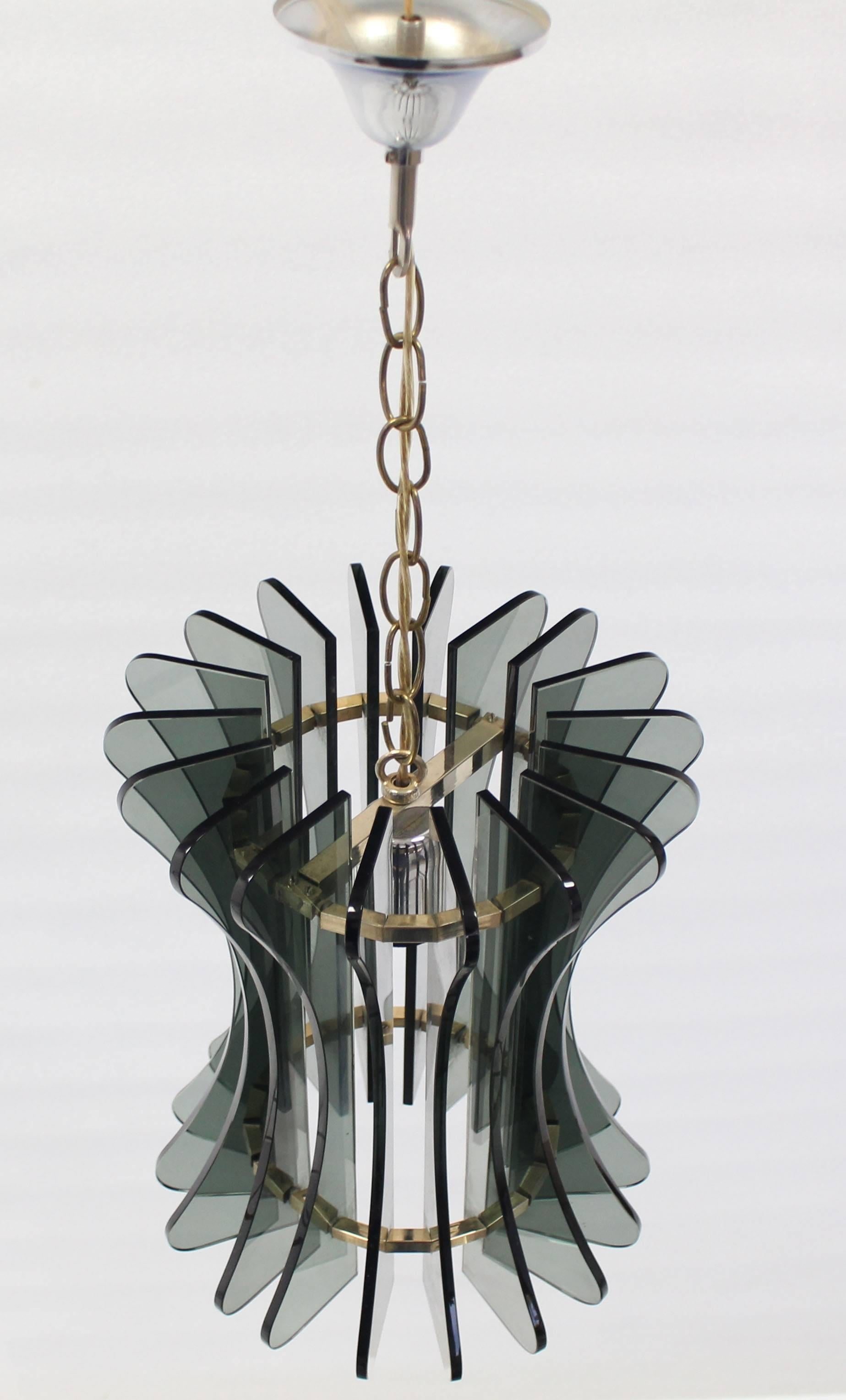 Veca Italian Mid-Century Modern Pendant Light Fixture Chandelier For Sale 4