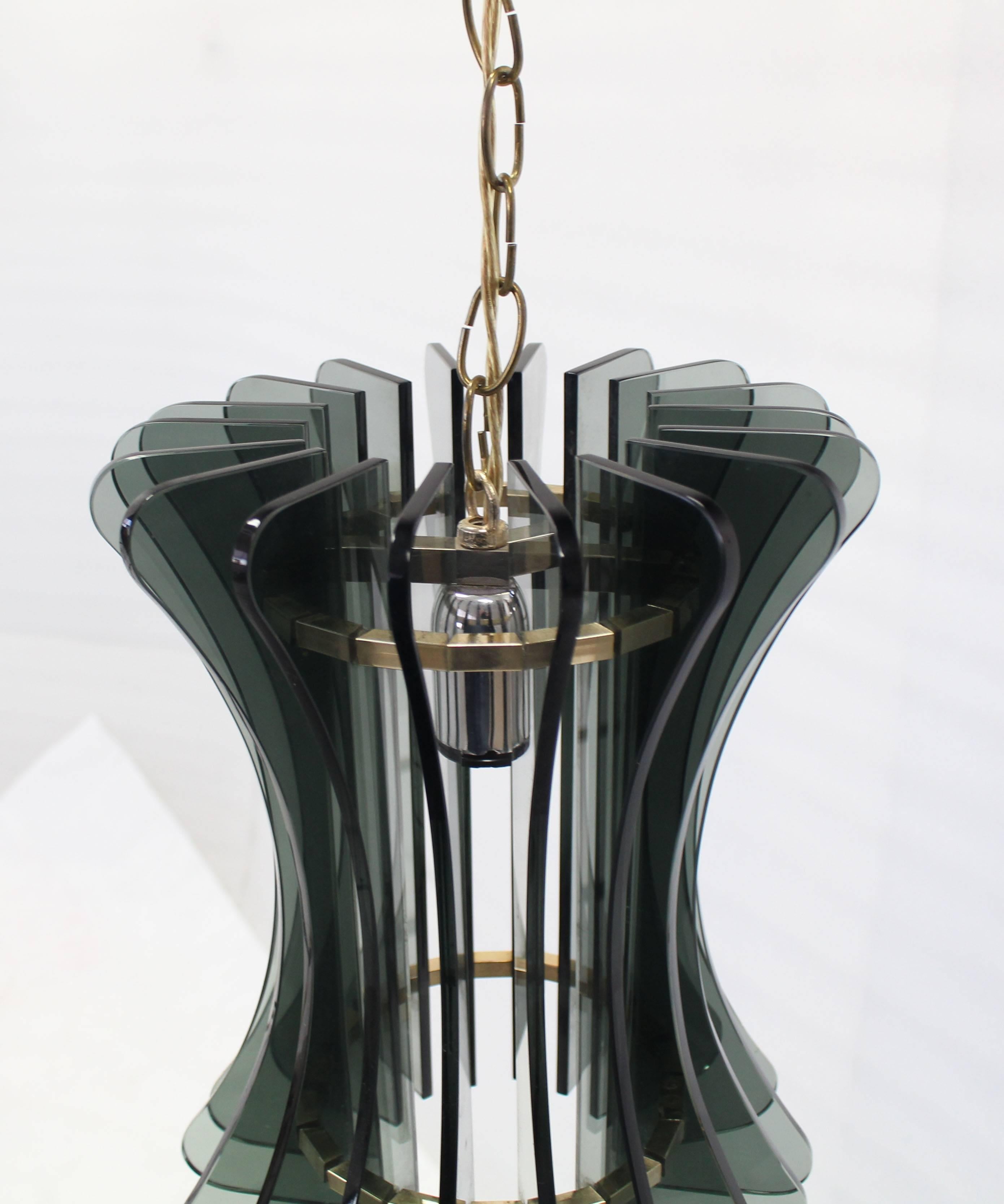 Veca Italian Mid-Century Modern Pendant Light Fixture Chandelier For Sale 3
