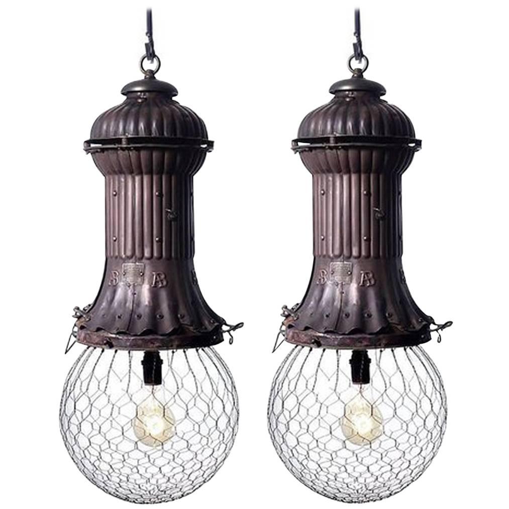 1800s Adams-Bagnall Street Lamps, Pair