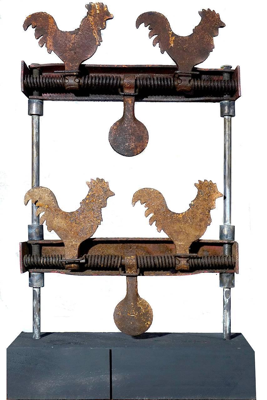 Six Early Original Iron Shooting Gallery Targets For Sale at 1stdibs