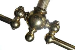 Large Electrified Double Articulated Gas Lamp