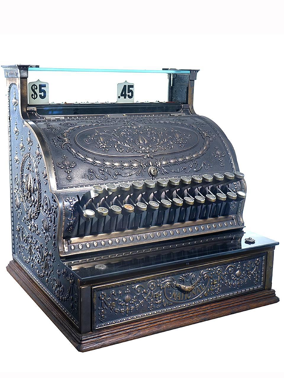 This is the iconic turn of the century general store collectible. It was the one big investment every store would make. These registers were very expensive, heavy, overly ornate and felt like a large piece of jewelry. As a shopkeeper... it told the