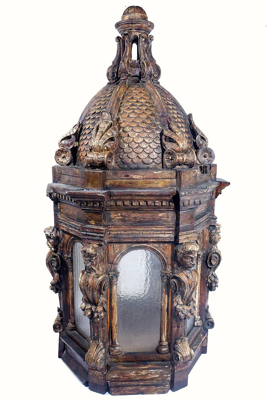 Neoclassical Magnificent 18th Century Architecturally Inspired Venetian Lantern