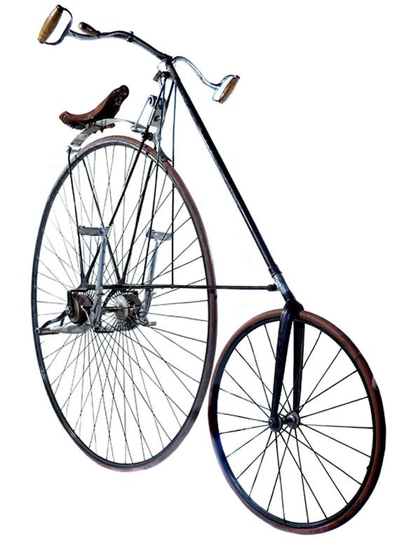 reverse penny farthing