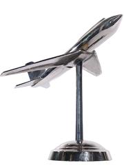 Large Nickel-Plated Bronze Airplane Model