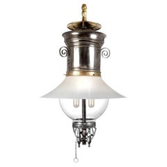 Large Rare 1901 Welspach Gas Lamp - Electrified