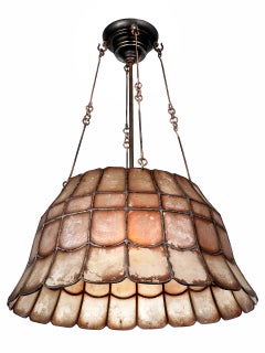 Early Leaded Sea Shell Chandelier
