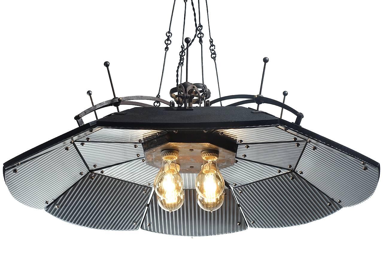 Italian Large Scientific/Medical Parabolic Mirror Lamp