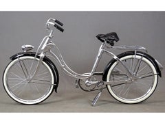 Matching Pair of Monark Silver King Wingbar Aluminum Deco Bicycles