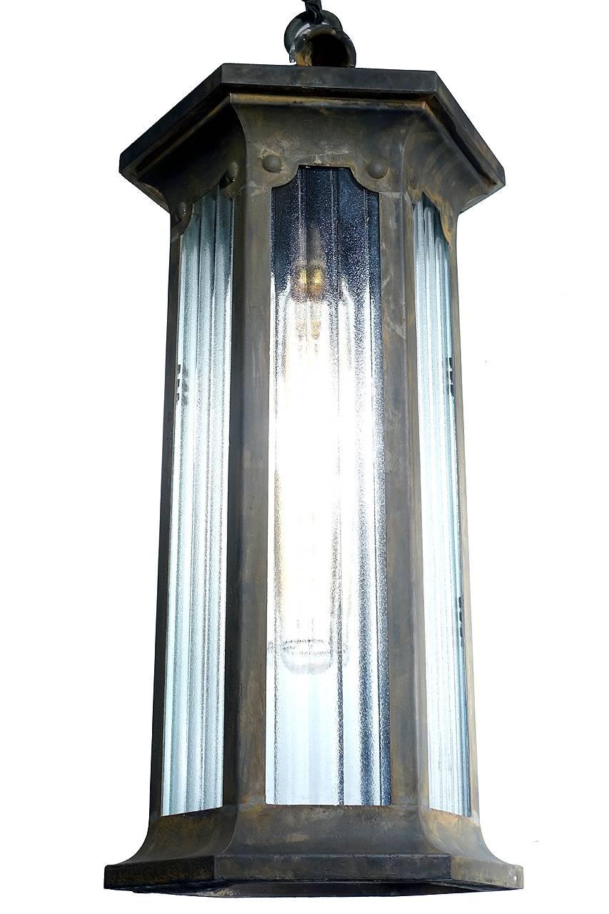 Rustic Long Steel Lantern
