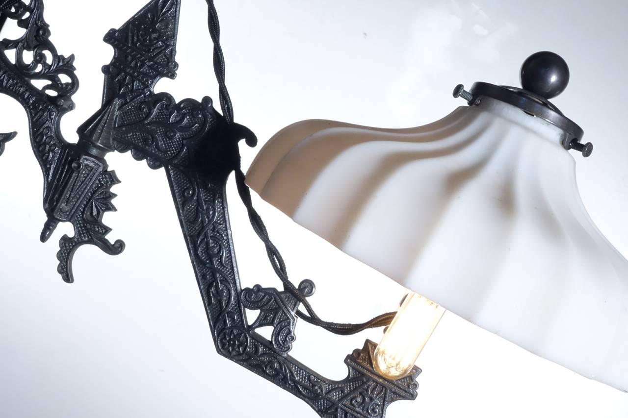 Victorian Ornate Articulated Arm Wall Lamp
