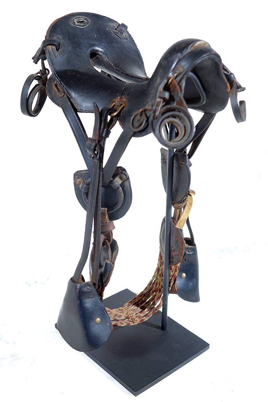 antique cavalry saddle