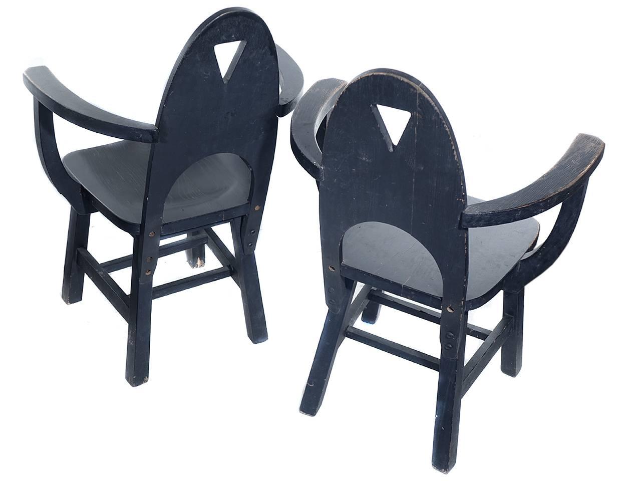 American Limbert Style Arts and Crafts Armchairs