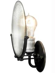 1915 Automobile Headlight Lens Sconce
