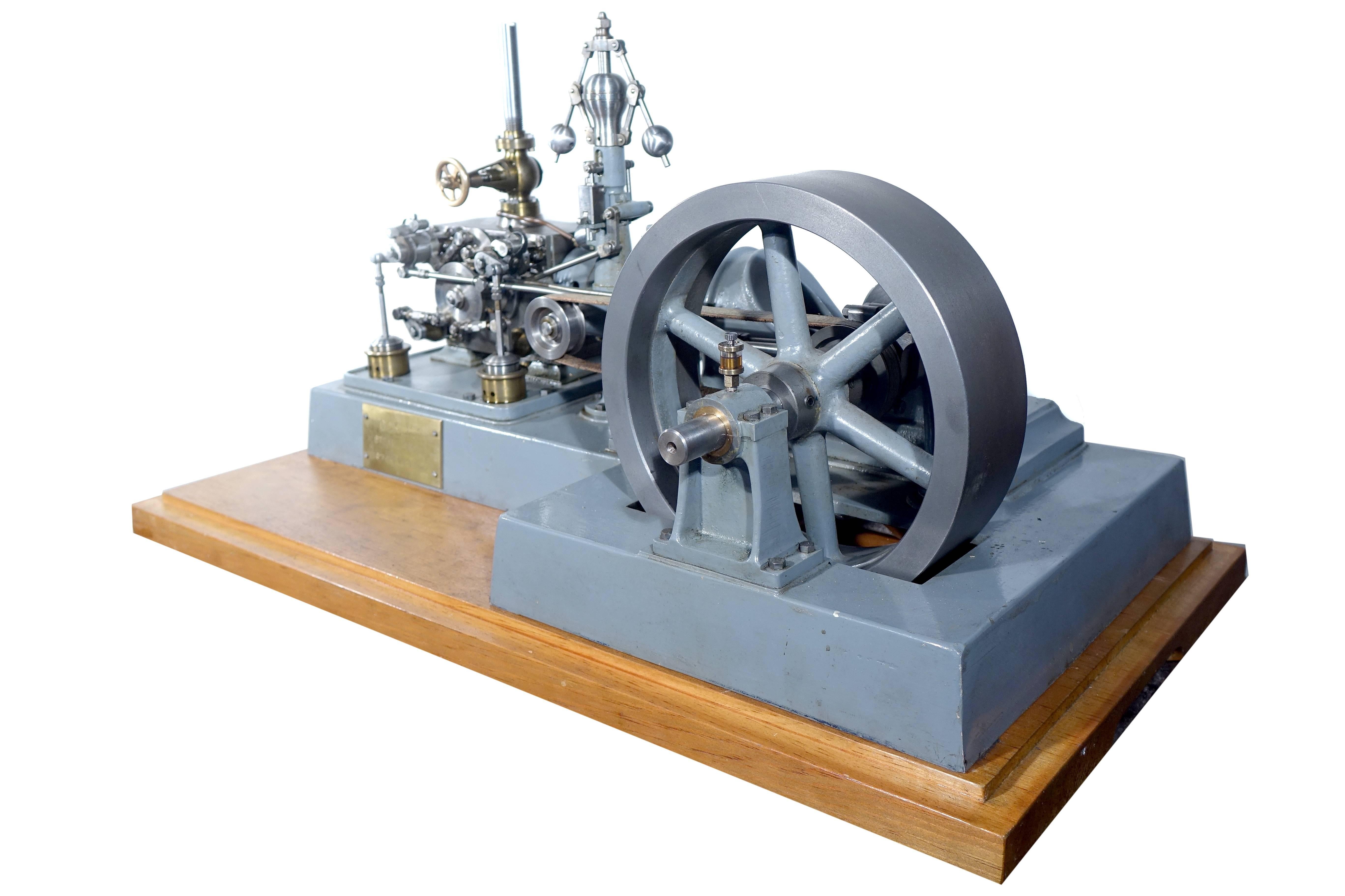 Komplexes funktionierendes Corliss-Dampfmaschinenmodell (20. Jahrhundert)