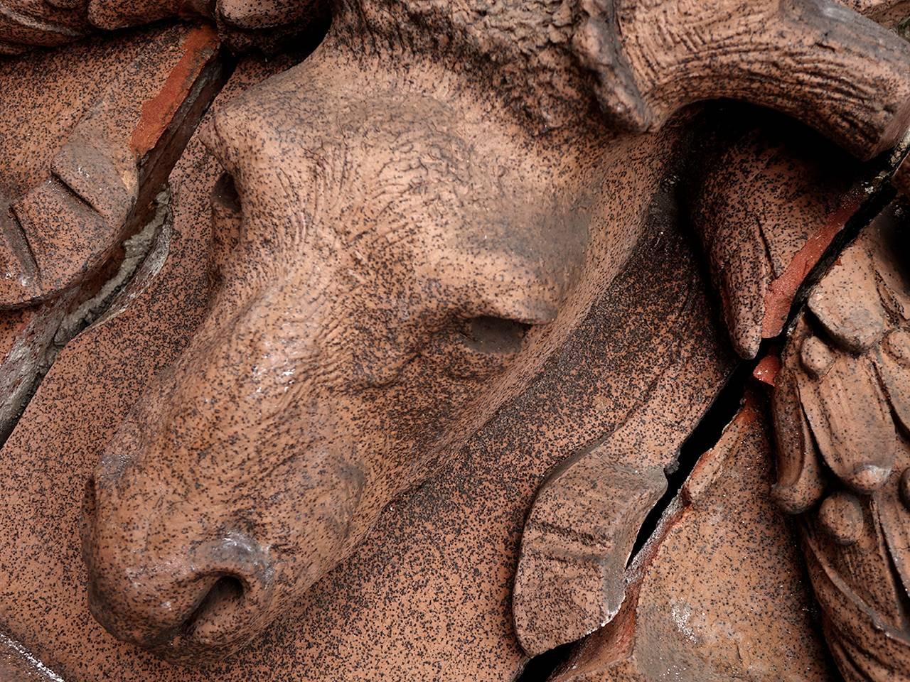 Beaux Arts Important 1908 Elks Lodge Terracotta Building Detail