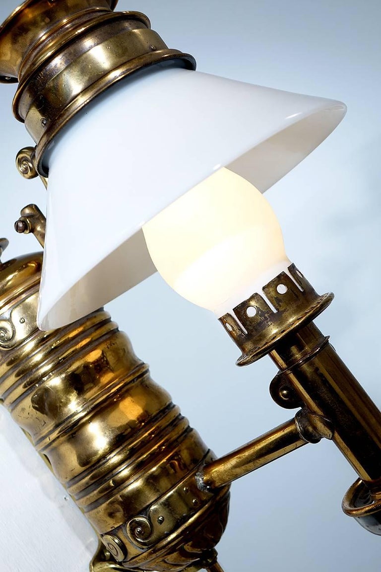 Very Rare 1800s Adams and Westlake Railroad Dining Car Oil Lamp at 1stDibs