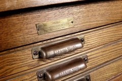 1800s Oak 24-Draw Flat File