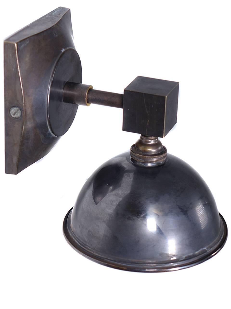 Industrial Cube and Dome Sconces