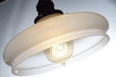 Elegant Vaseline Glass Sconces