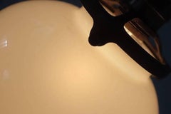 Appliques à suspension en verre vaseline en forme de chignon