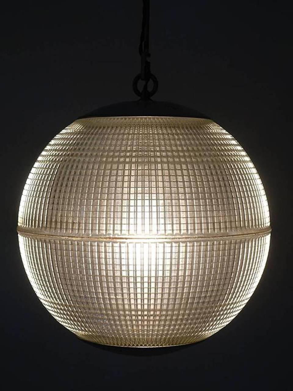 Industrial Parisian Prismatic Globe Street Light