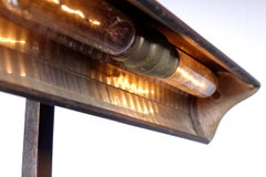 Original Mirrored Frink Bronze Bank Table Lamp