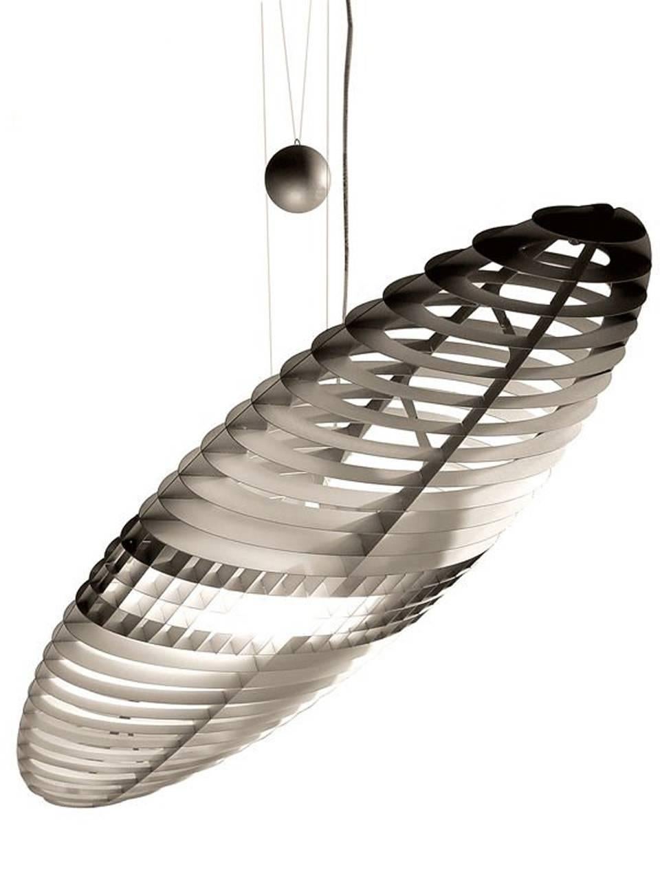 Designer Titanium Pendant Light, Pair 2