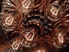 Solid Bronze Seven-Bulb Theater Light