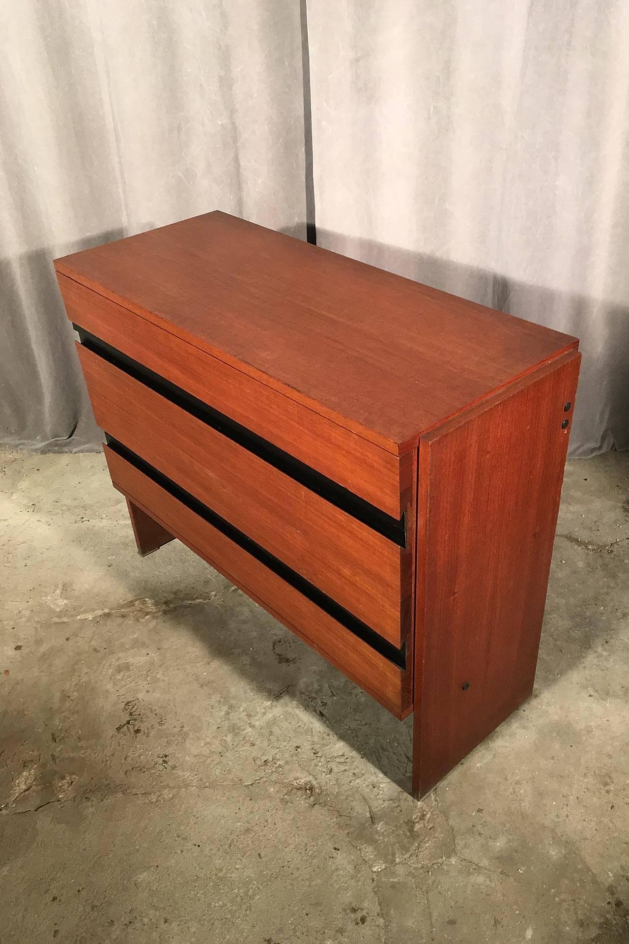 Mid-Century Modern Teak Dresser by Ico Parisi For Sale