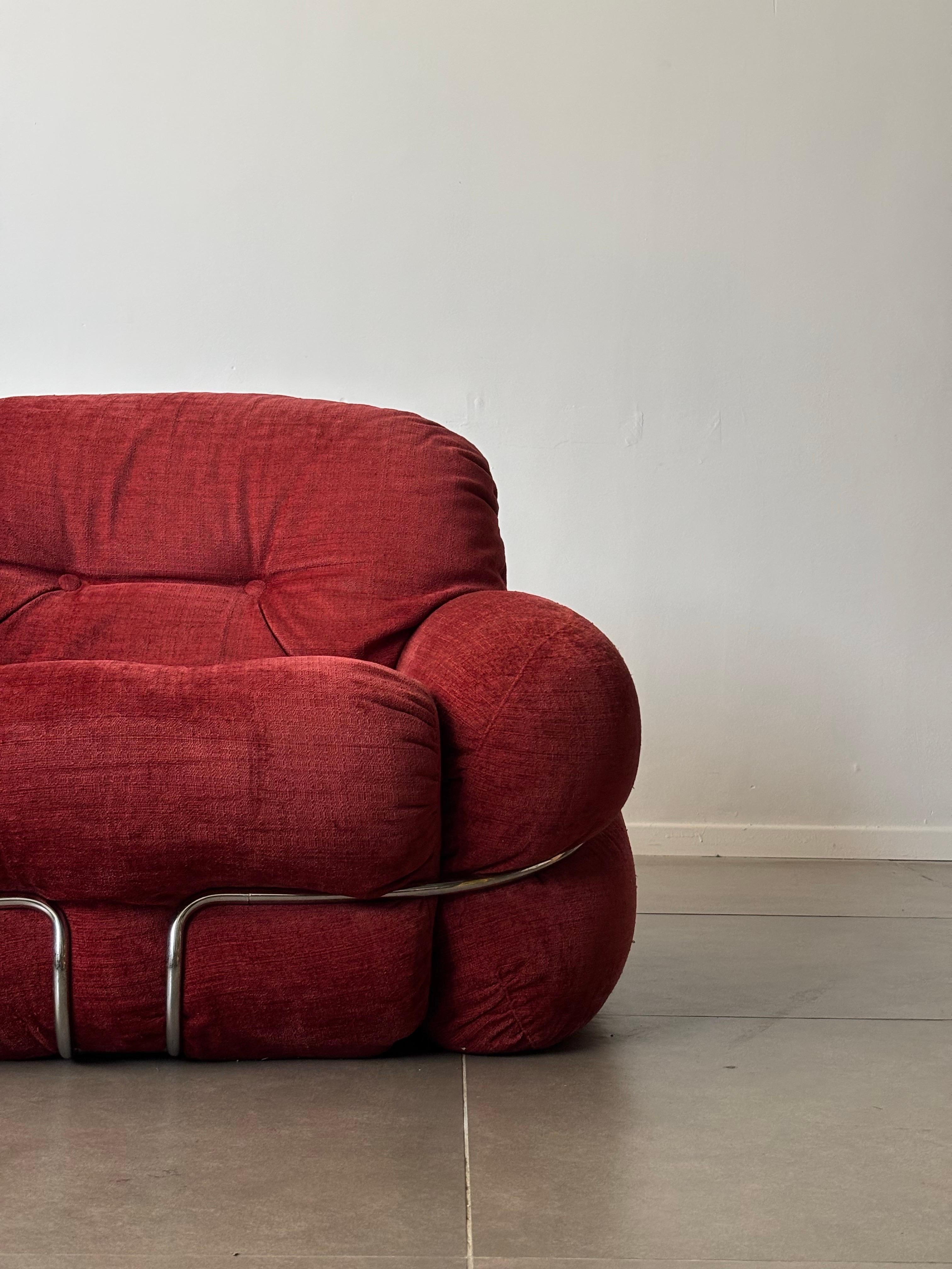 Ein seltenes Paar italienischer Couchtische aus Marmor in Creme und Braun, 1970er Jahre im Angebot 32