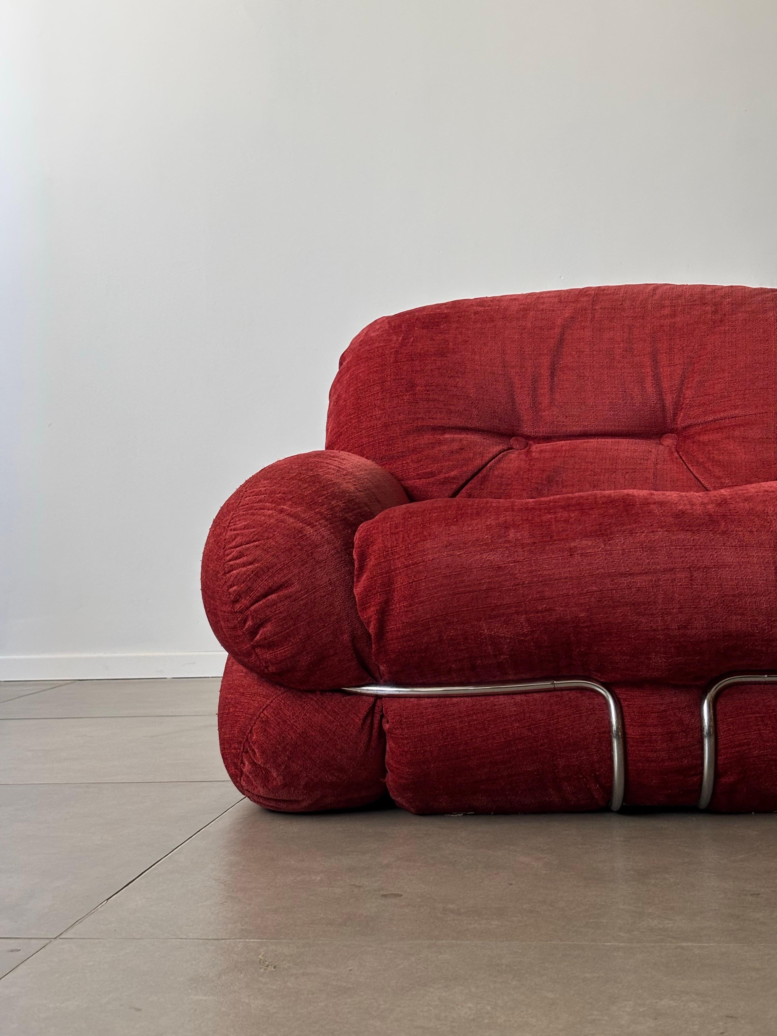 Ein seltenes Paar italienischer Couchtische aus Marmor in Creme und Braun, 1970er Jahre im Angebot 39