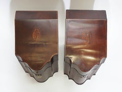 Pair of Antique Georgian Mahogany Knife Boxes, circa 1830-1840