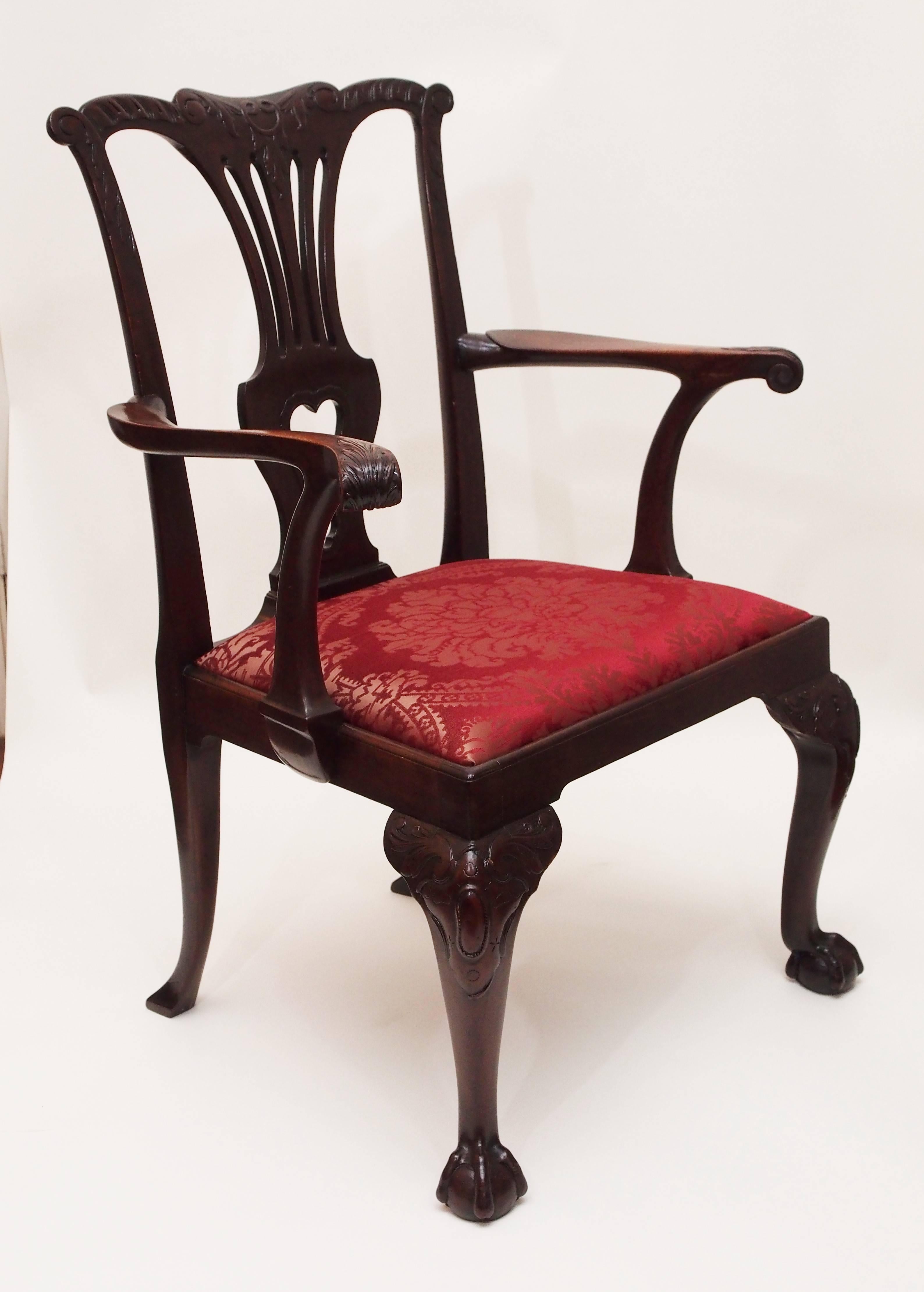 Set of 12 Antique English Mahogany 19th Century Dining Chairs 2