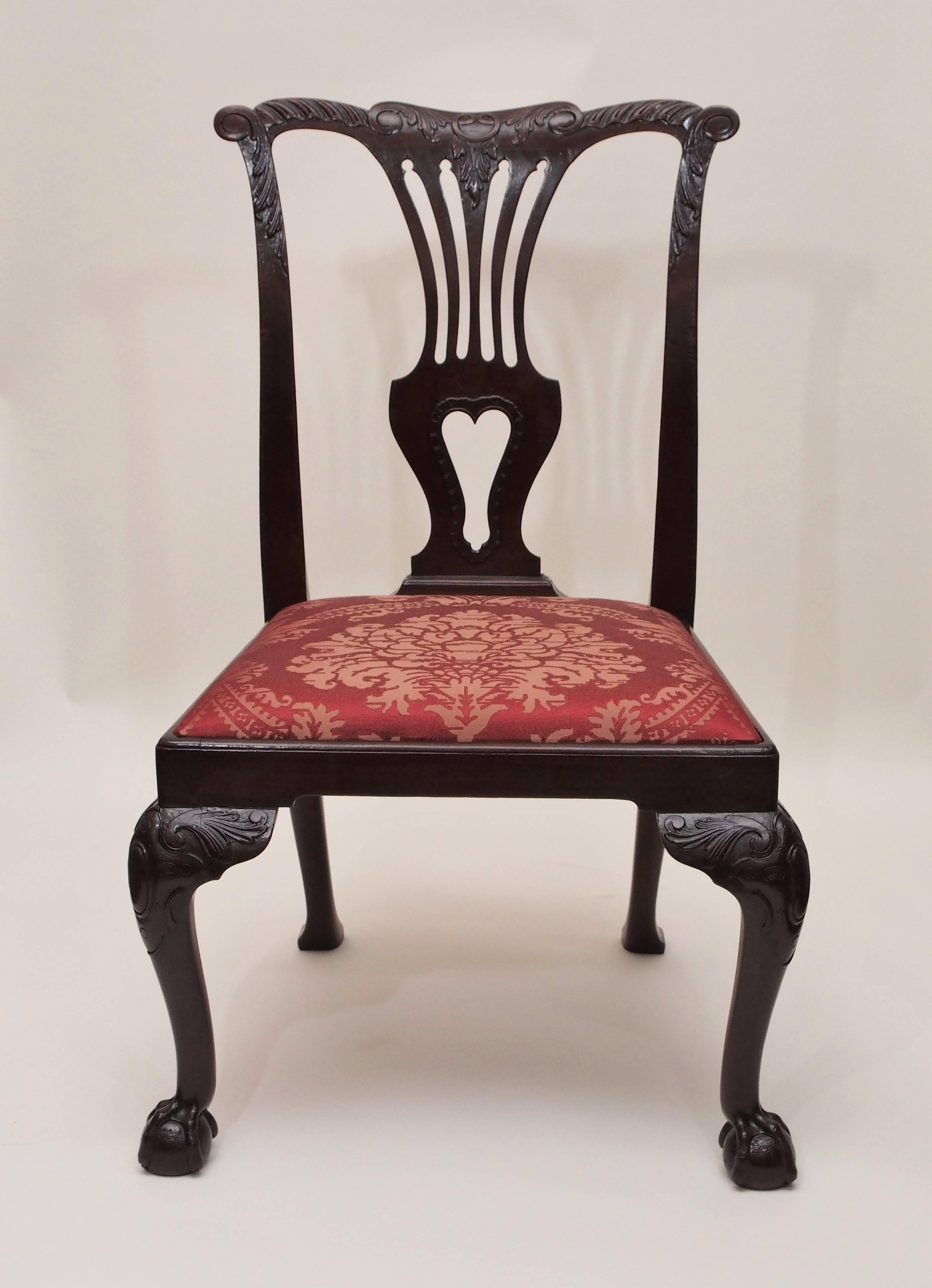 Set of 12 Antique English Mahogany 19th Century Dining Chairs 4