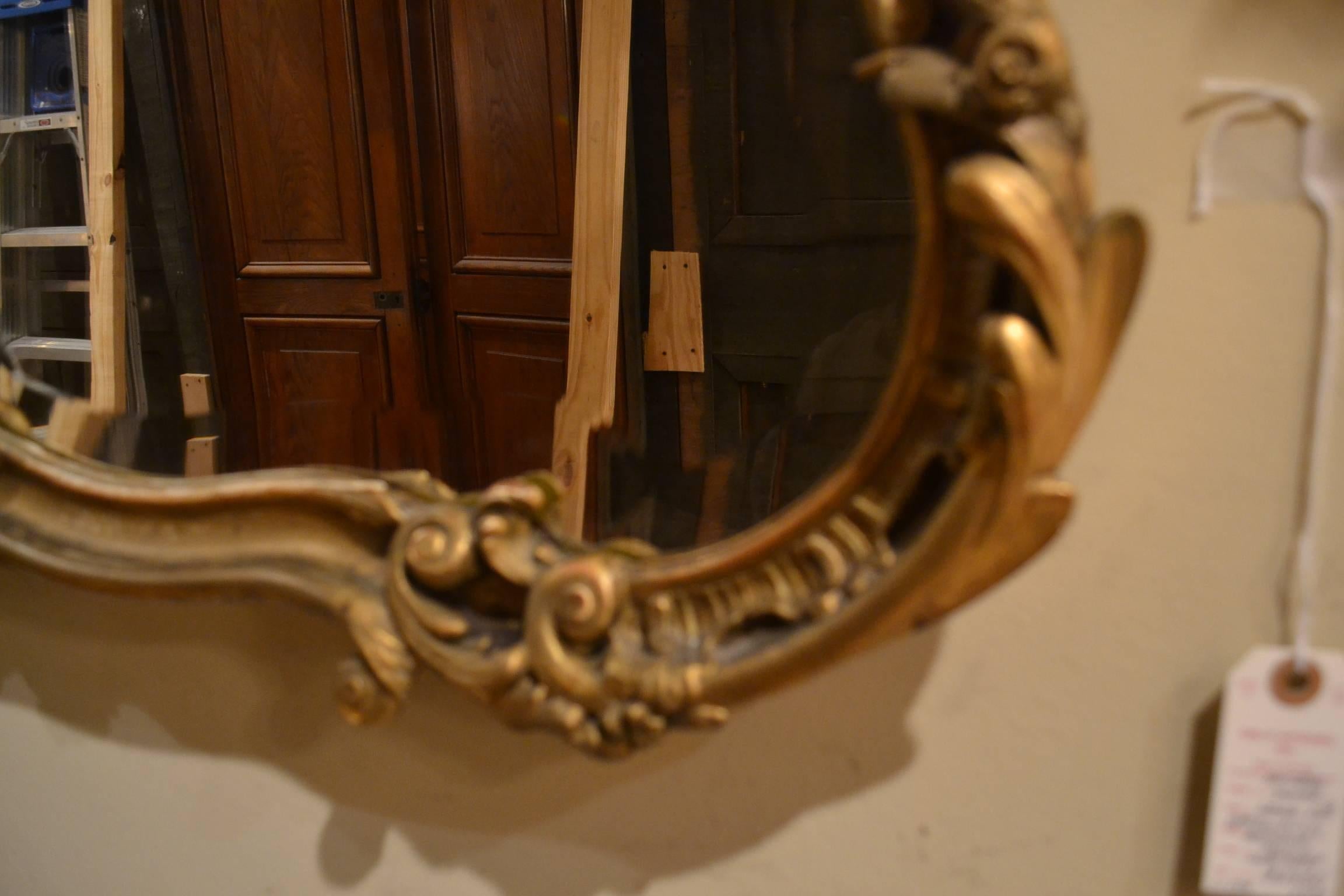 antique french gold mirror