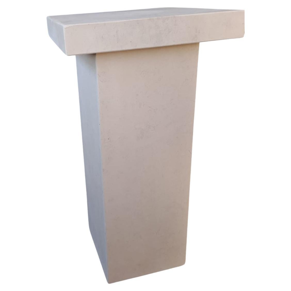 Introducing a pedestal that marries classical elegance with the raw beauty of nature: our Limestone Pedestal. This remarkable piece of artistry is meticulously handcrafted from high-quality limestone, designed to enhance and elevate your living