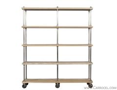 Ralph Lauren Industrial Etagere on Casters
