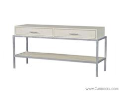 EJ Victor Linen Wrap Warren Console