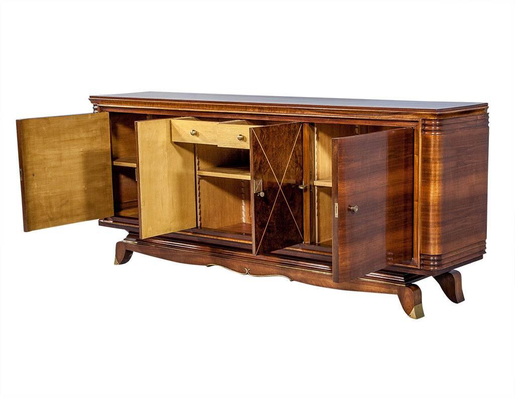 French Art Deco Sideboard Attributed to Jules Leleu In Excellent Condition In North York, ON