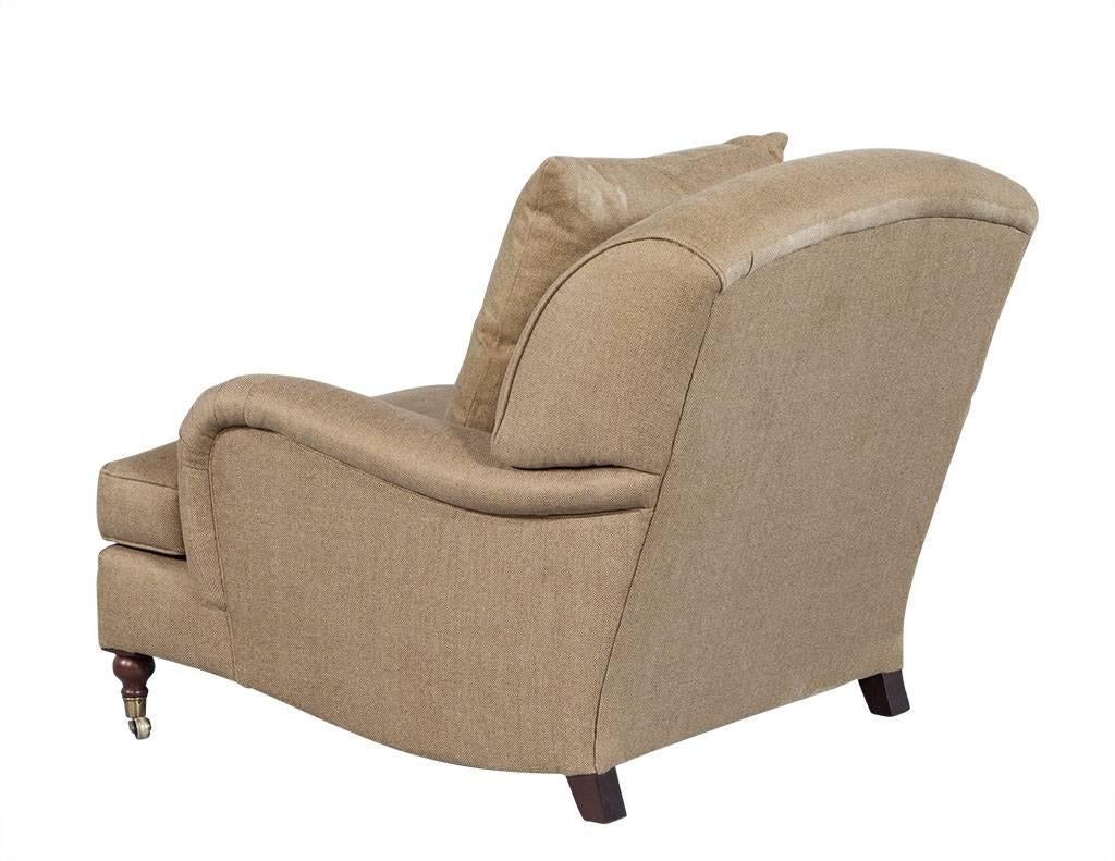 Contemporary American Designer Wyland Velvet Lounge Chair