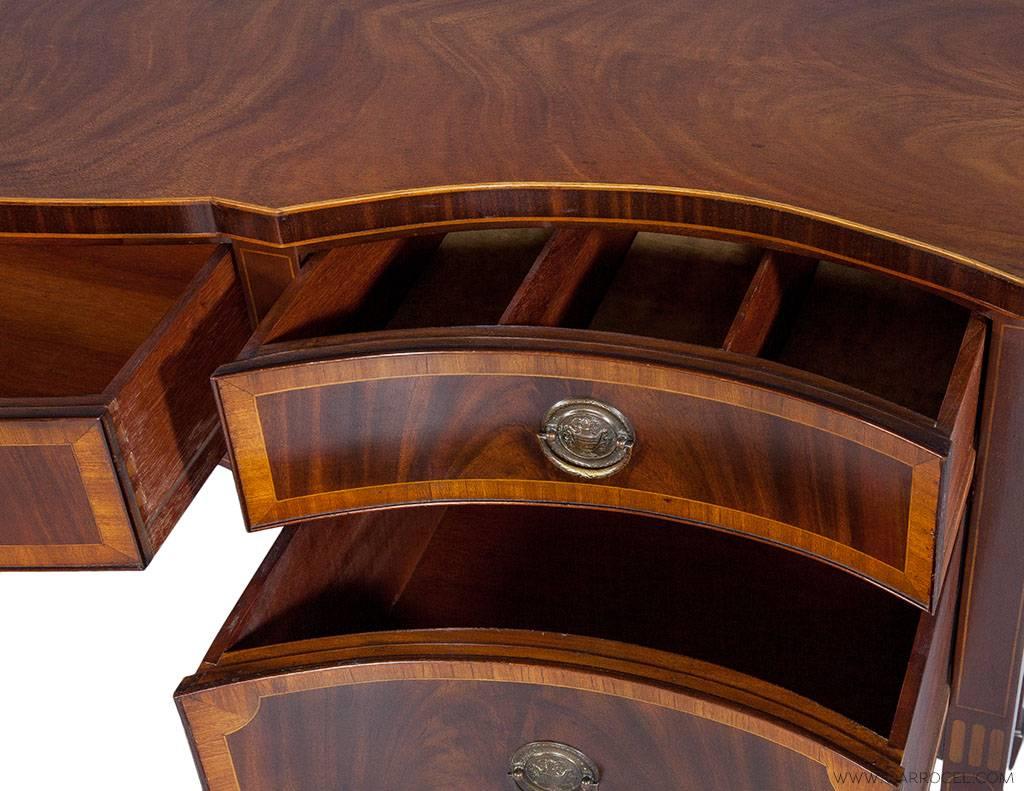 Berkey & Gay Furniture Serpentine Mahogany Sideboard In Good Condition In North York, ON