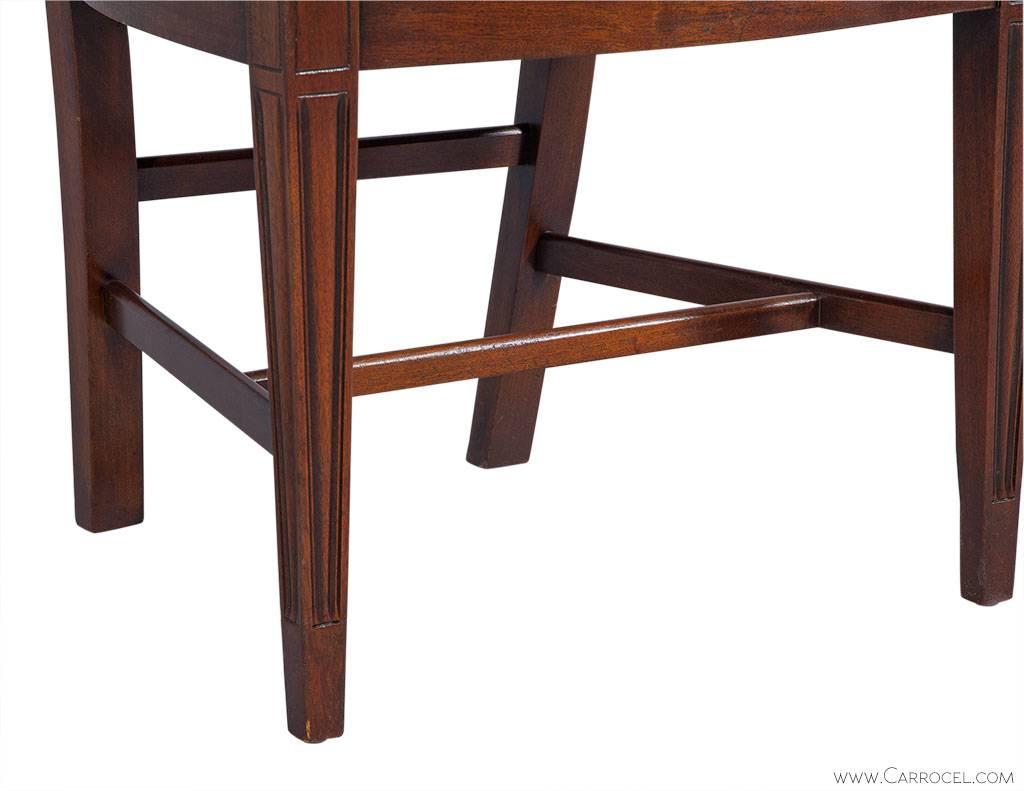 Set of Six Antique Union National Mahogany Chairs Hepplewhite Design 2