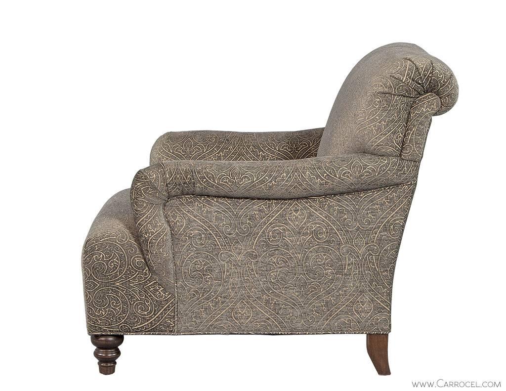 Carlaw Upholstered Lounge Chair In Excellent Condition In North York, ON
