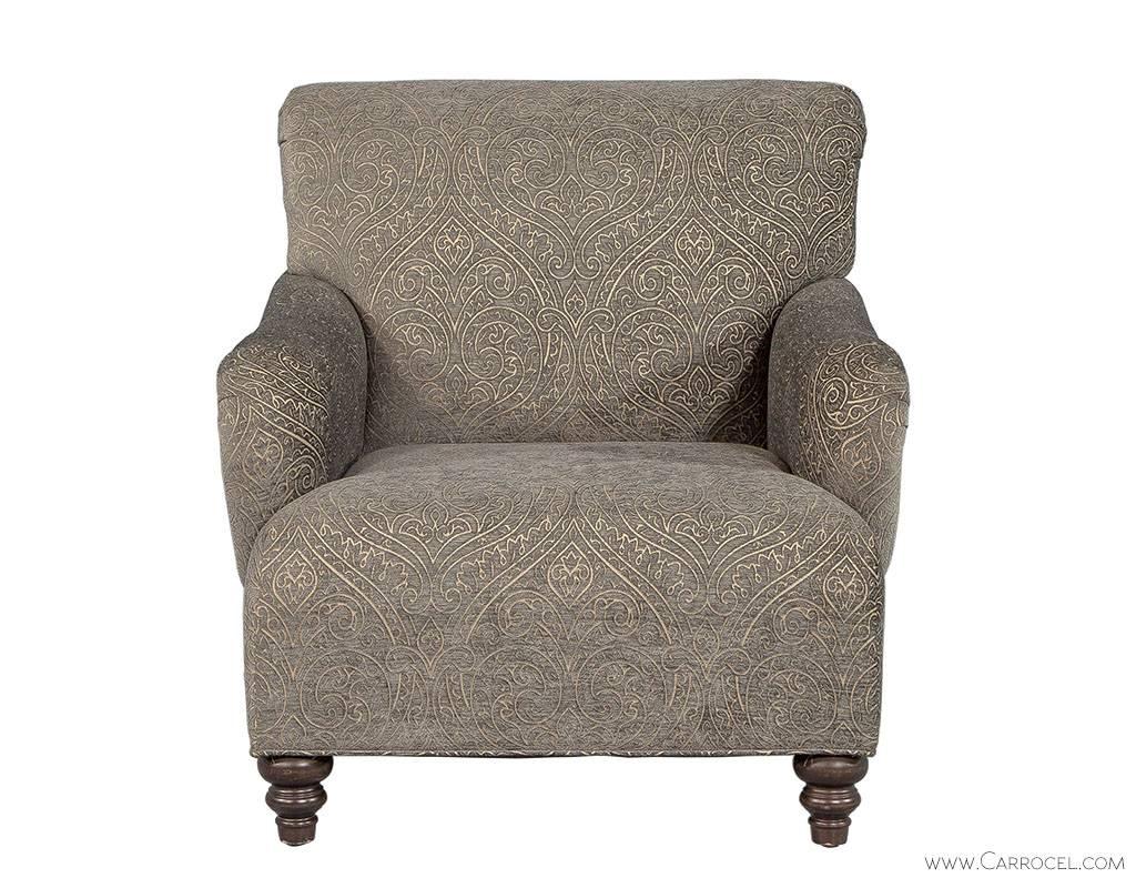 If you’re in need of a lounge chair, look no further! The Carlaw upholstered lounge chair is comfortable, Classic and stylish. Made in Canada, this lounge chair is enveloped in a neutral blue-gray upholstery practically guaranteeing a color