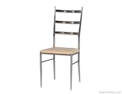 Paar Vintage-Sessel mit Leiterrückenlehne in der Art von Gio Ponti